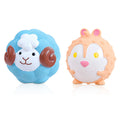 KrauzPet Dog Toys Squeaky Interactive Latex Rubber Cute Animal Pet Toy Pack Squeak Balls for Puppy Small Medium Breed Dogs