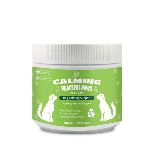 Calming Chews for Dogs Anxiety Treats：Puppy Melatonin Dog Calming Treats Sleeping Aid Supplement Calm Dog with Normal Relief StressNoiseThunderBarkingSeparation Pet Calming Support 100 Soft Chews